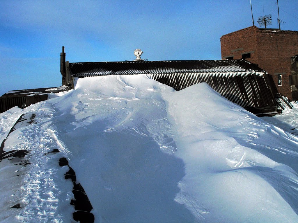 Norilsk Vega MS technical facility winter sunny day